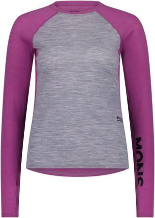 Mons Royale Bella Merino Long Sleeve Merinounterw&auml;sche f&uuml;r Damen | lila/grau