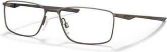 Oakley 55mm Rectangle optical glasses in Brown at Nordstrom