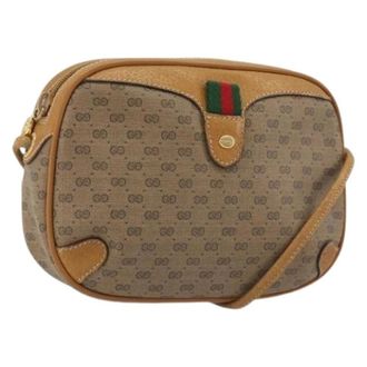 Gucci Pre-owned Vintage Cross Body Bag - Dames - Pre-owned - Bruin - Maat: ONE Size Leer