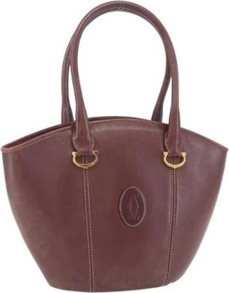 Cartier Pre-owned Handbags, female, Red, Size: ONE SIZE Pre-owned Vintage Handbag