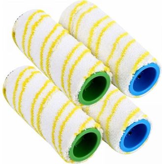 OEM Rouleaux De Remplacement - Pour Nettoyeurs Sol Electriques Fc7 Fc5 Fc3 Fc3d - 4 Unidades Amarillo