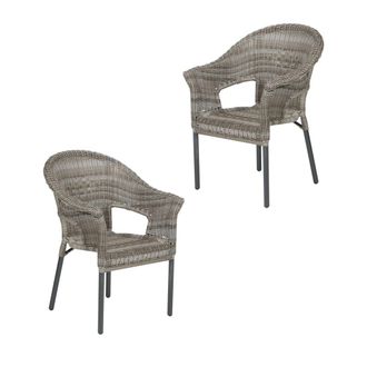 ED&Egrave;N JARD&Iacute; Pack 2 sillones de exterior boden