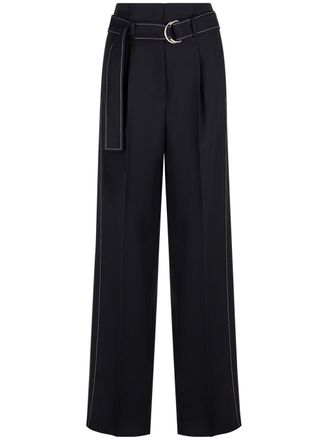 Seafarer Black Pantalone Irony Wide-Leg Fabric Pants
