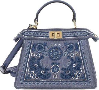 Fendi Iconic Peekaboo ISeeU Denim Bag