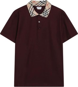 Burberry Evan Polo - Heren - Polos - Rood - M - Tops