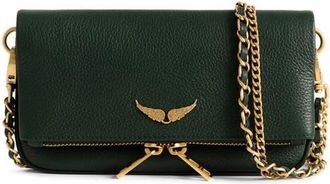 Zadig&Voltaire Rock Nano Leather Crossbody Bag in Emerald at Nordstrom