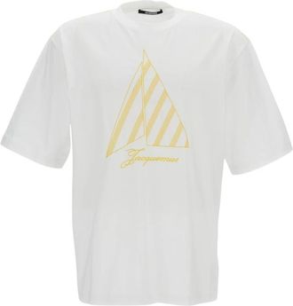 Jacquemus Le T-shirt Voilier - Heren - T-shirts - Wit - M - Katoen - Tops