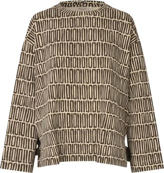 Masai Top Oversize a Maniche Lunghe - - Tops - Donna - Marrone - S