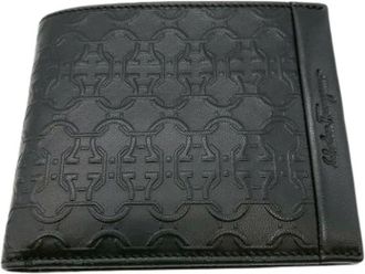 Ferragamo Pre-owned Wallets, male, Black, Size: ONE SIZE Pre-owned Bi-fold Wallet