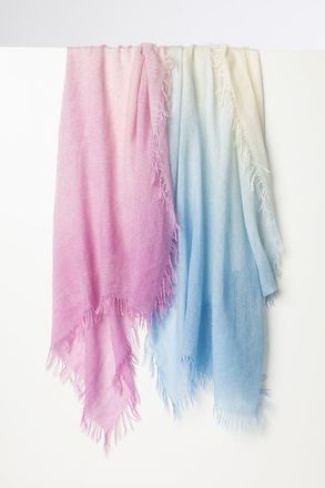 Kinross Cashmere Multi-Color Spray Print Scarf in Orchid Multi at Nordstrom