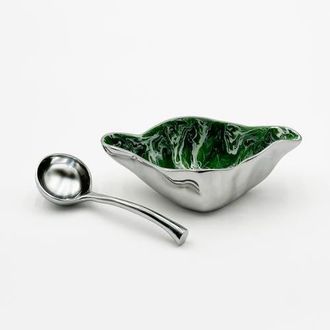 Lunares Verdura Sauce Boat W/ Ladle in Green at Nordstrom