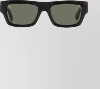 Gucci modern rectangular sunglasses tortoiseshell arms