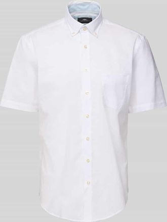 Fynch-Hatton Fynch-Hatton Freizeithemd mit Knopfleiste in Weiss, Größe 3XL