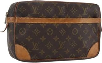 Louis Vuitton Pre-owned Clutches, female, Brown, Size: ONE SIZE Pre-owned Vintage Monogram Clutch Bag
