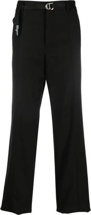 Ferragamo Straight-Leg Belted Trousers