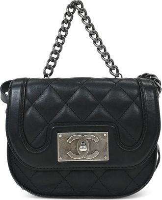 Chanel Borsa a spalla in pelle trapuntata 2015-2016 - Nero