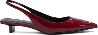 Pierre Hardy STELLA slingback pumps - women - Leather/Leather/Patent Leather - 36.5 - Red