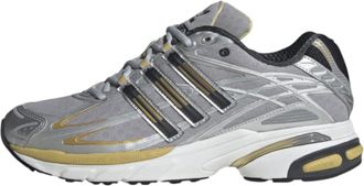adidas Originals Mens Cushion Leather Trainers, Silver Black Gold, 11.5 UK