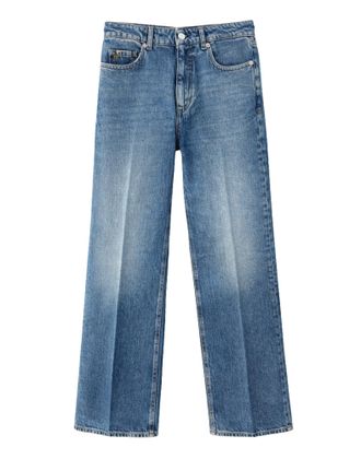 Nine In The Morning Franca Trumpet Pants With Vintage-Inspired Wash And Five-Pocket Design