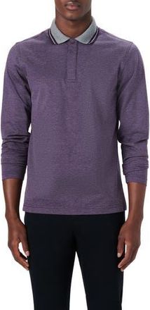 Bugatchi OoohCotton Birds Eye Long Sleeve Shirt in Plum at Nordstrom Rack, Size Xx-Large