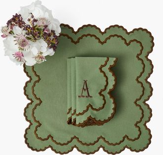 Mrs. Alice Green & Brown Charlotte Napkins at Nordstrom