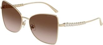 Jimmy Choo London Authentieke Bril met Topkwaliteit - Dames - Zonnebrillen - Geel - 55 MM - Accessoires