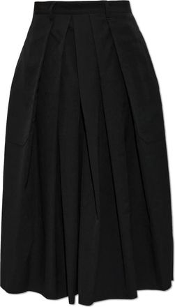 Yohji Yamamoto Wool Gabardine Wide Pants - Heren - Wijde Broeken - Zwart - L - Broeken