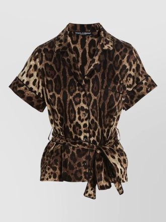 Dolce & Gabbana silk leopard shirt