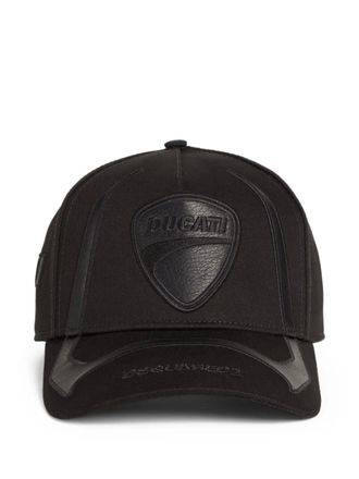 Dsquared2 x Ducati logo-embroidered baseball cap - men - Fabric - One Size - Black