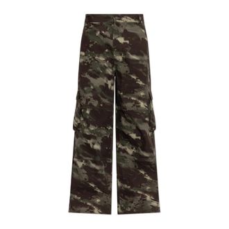 adidas Camo Broek - Heren - Wijde Broeken - Groen - XL - Katoen - Broeken