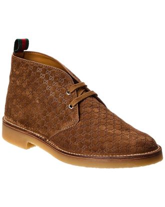 Gucci Gg Suede Bootie