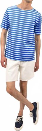 Saint James Levant Modern Tee In Mer/neige