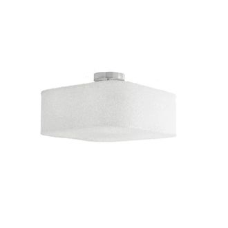 Netlighting DEA Cylindrical Semi Flush Ceiling Light White 42x42x25cm | Size: 42 x 42 x 25 cm