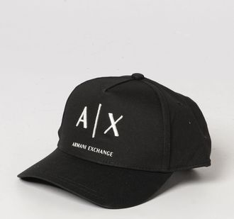 A|X Armani Exchange Cappello in cotone con logo ricamato