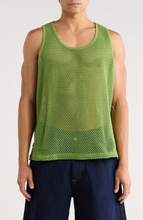 Obey Morro Mesh Tank Top in Piquant Green at Nordstrom Rack, Size Xx-Large