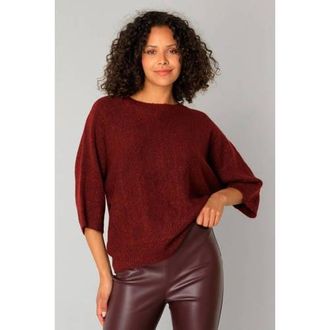 Yest gebreide trui donkerrood