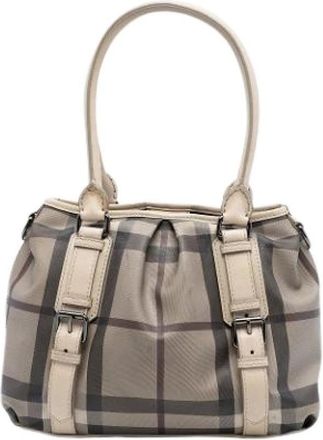 Burberry Pre-owned Northfield Handbag - Dames - Vintage Handtas - Beige - ONE Size - Leer - Vintage