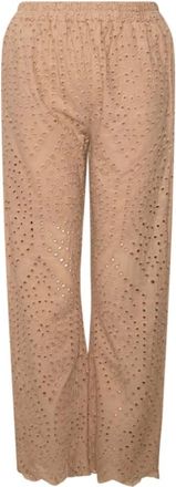 Tiffany & Co. Dames, Broeken, Beige, Maat: L/Xl