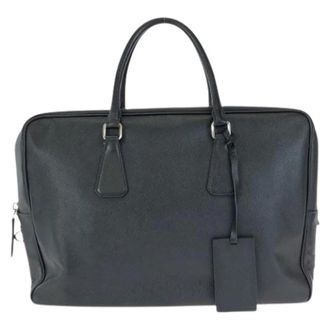 Prada Pre-owned Borsa in Pelle con Logo - - Pre-owned - Uomo - Nero - ONE SIZE