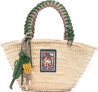 Alemais Macrame midi basket - Neutrals