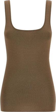 Entire studios Top met Vierkante Halslijn - Dames - Tops zonder mouwen - Bruin - S - Tops