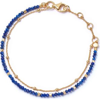 Astley Clarke Gold Fine Biography Lapis Bracelet at Nordstrom, Size 7.5