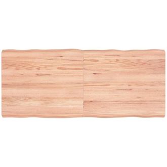 vidaXL Piano Tavolo Marrone Chiaro 140x60x(2-6) cm Rovere Non Trattato - Vidaxl