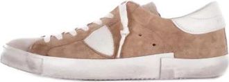 Philippe Model Brandy Sneakers met Logo Detail - Heren - Sneakers - Bruin - 42 EU - Leer - Schoenen