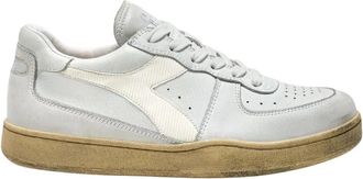 Diadora Low Used Basketball Sneakers - Heren - Sneakers - Wit - 38 EU - Leer - Schoenen