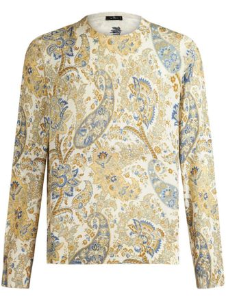 Etro Maglione a fiori con intarsio - Toni neutri