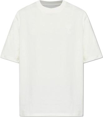 Ami Logo T-shirt - Heren - T-shirts - Beige - XL - Katoen - Tops