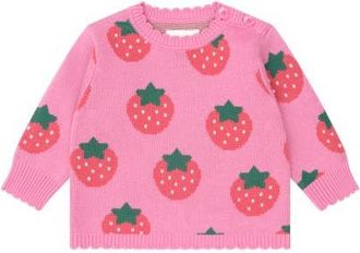 Huxbaby Strawberry Fields Forever Pullover in Strawberry Multi at Nordstrom, Size 6-12M Au