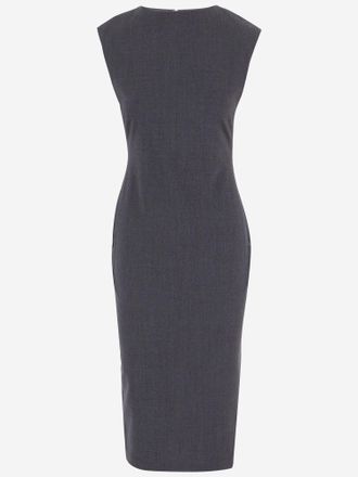Jacquemus Alba midi-jurk van stretchwol