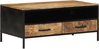 vidaXL Vidaxl - Coffee Table with Drawer Brown 90 x 50 x 40 cm Solid Mango wood